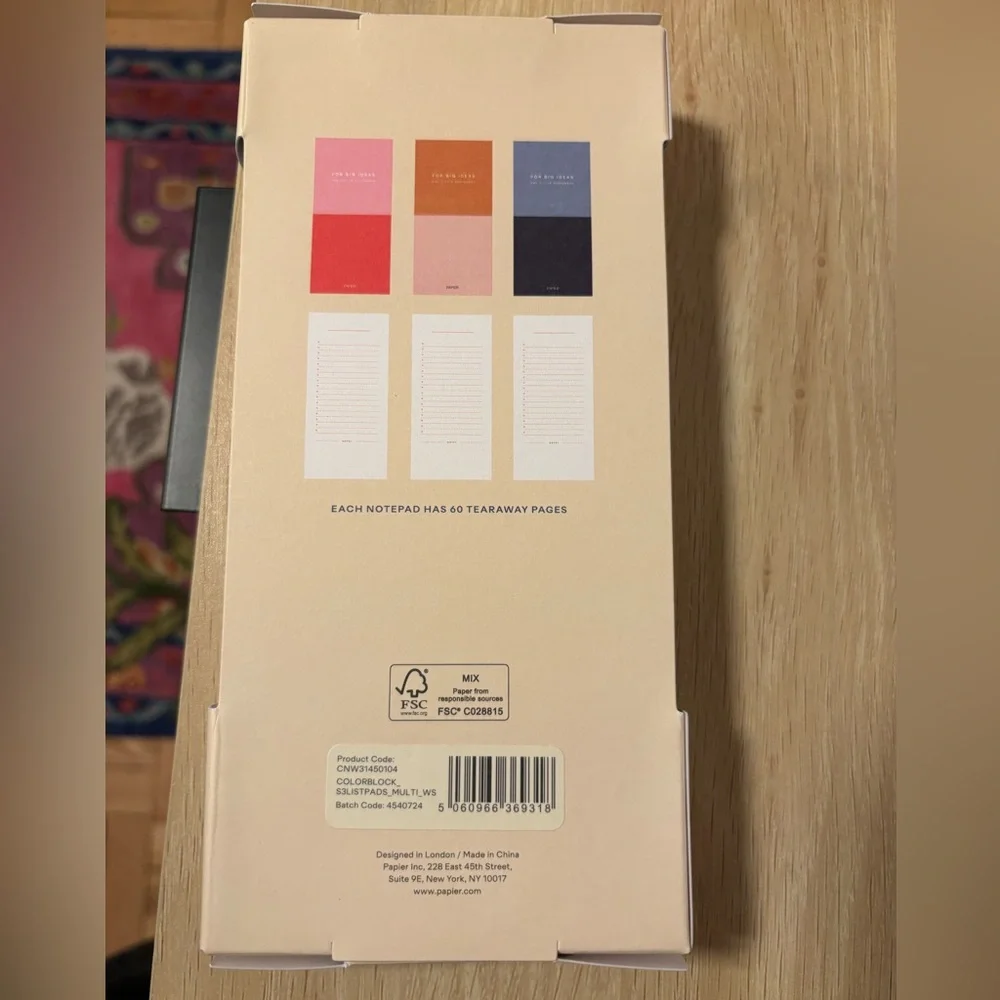 PAPIER SET OF 3 NOTEPADS